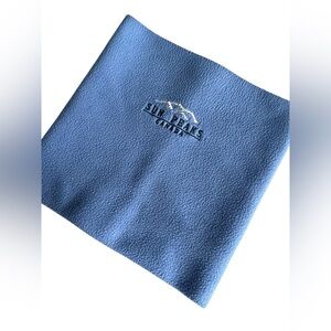 Vintage Baby Blue Embroidered Sun Peaks Canada Resort Fleece Neck Gaiter